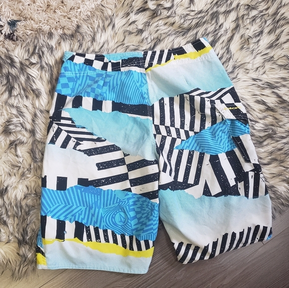 Volcom Mens Blue Board Shorts Swim Trunks Summer Pool Vacation Size 30 Small - Picture 6 of 7